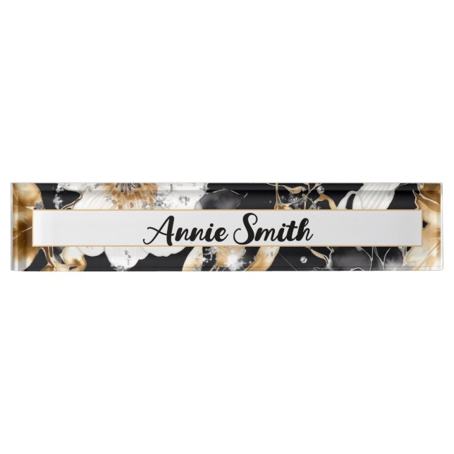 Hope Floral Desk Name Plate (WM1003-DNP) (Front)