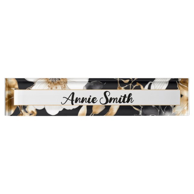 Hope Floral Desk Name Plate (WM1003-DNP) (Front)