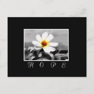 hope floral postcard