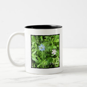 Hope Flower Art Two-Tone Coffee Mug