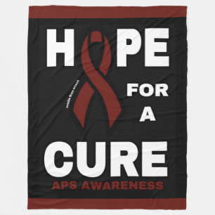 Hope For A Cure...APS Fleece Blanket