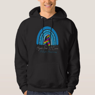 Hope For A Cure Autism Awareness Rainbow Autistic  Hoodie