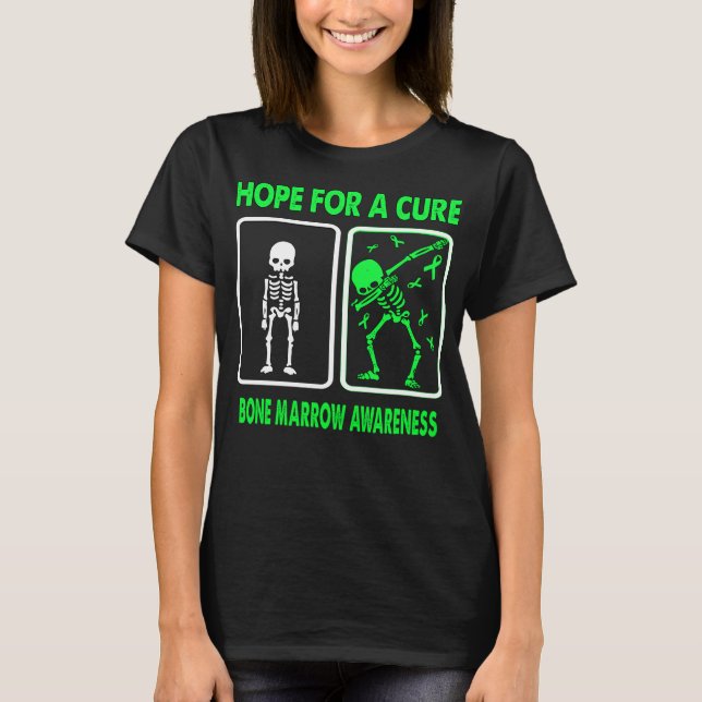 Hope For A Cure BONE MARROW AWARENESS T-Shirt (Front)