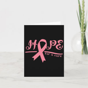 Hope For A Cure Breast Cancer Awareness  Card