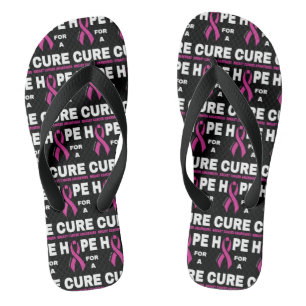 Hope for a Cure...Breast Cancer Jandals