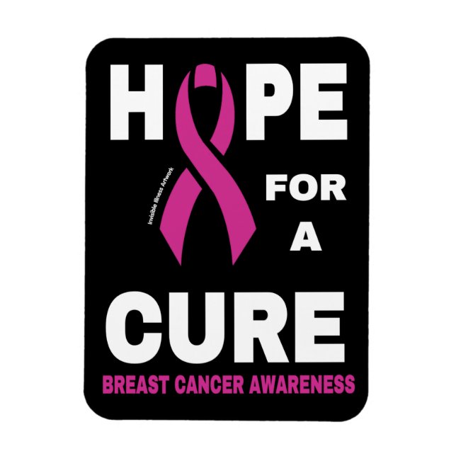 Hope for a Cure...Breast Cancer Magnet (Vertical)