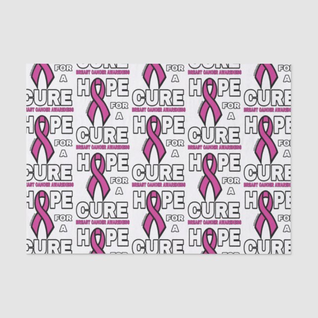 Hope for a Cure...Breast Cancer Tissue Paper (Front)