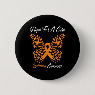 Hope For A Cure Butterfly Leukaemia Blood Cancer A 6 Cm Round Badge