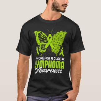 Hope For A Cure Butterfly Lymphoma Awareness Month T-Shirt