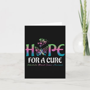 Hope For A Cure Butterfly Metastatic Breast Cancer Card