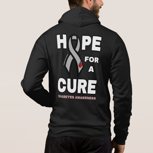 Hope For A Cure...Diabetes Hoodie (Back)