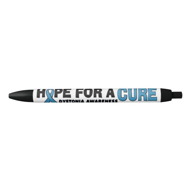 Hope For A Cure...Dystonia Black Ink Pen (Front)