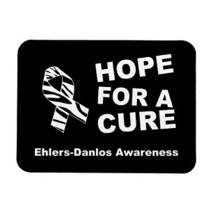 Hope For a Cure EDS Zebra Ribbon Flexible Magnet