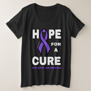 Hope for a Cure...Epilepsy Plus Size T-Shirt