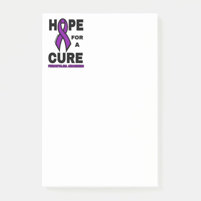 Hope for a Cure...Fibro Post-it Notes (Front)