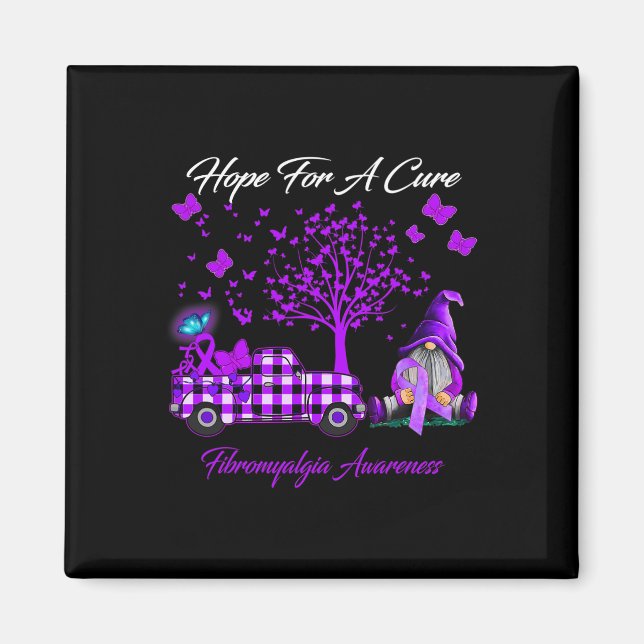 Hope For A Cure Fibromyalgia Awareness Gifts  Magnet (Front)