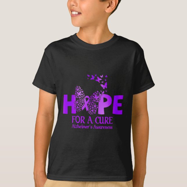 Hope For A Cure For Heimerheimers Warrior Apparel  T-Shirt (Front)