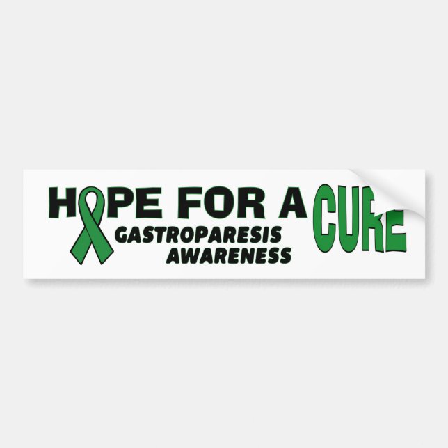Hope For A Cure...Gastroparesis Bumper Sticker (Front)