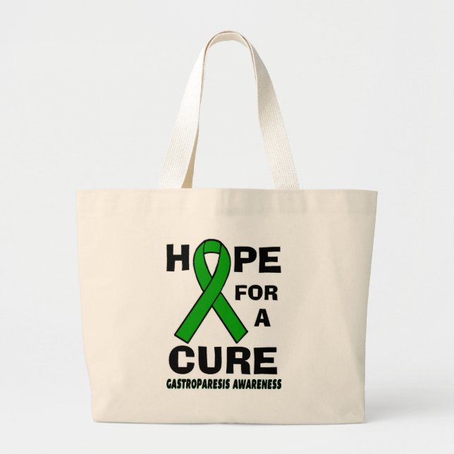Hope For A Cure...Gastroparesis Large Tote Bag (Front)