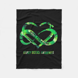 Hope For A Cure Kidney Disease Awareness  Fleece Blanket