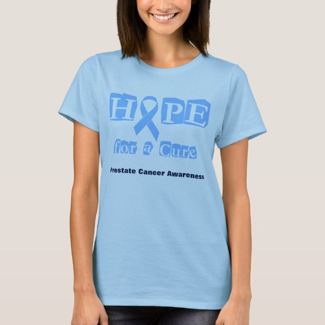 Hope for a Cure - Prostate Cancer T-Shirt (Front)