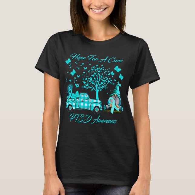 Hope For A Cure PTSD Awareness T-Shirt (Front)
