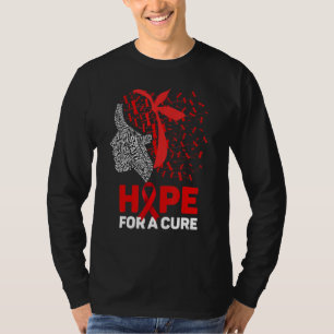Hope For A Cure Red Ribbon National Hiv Awareness T-Shirt