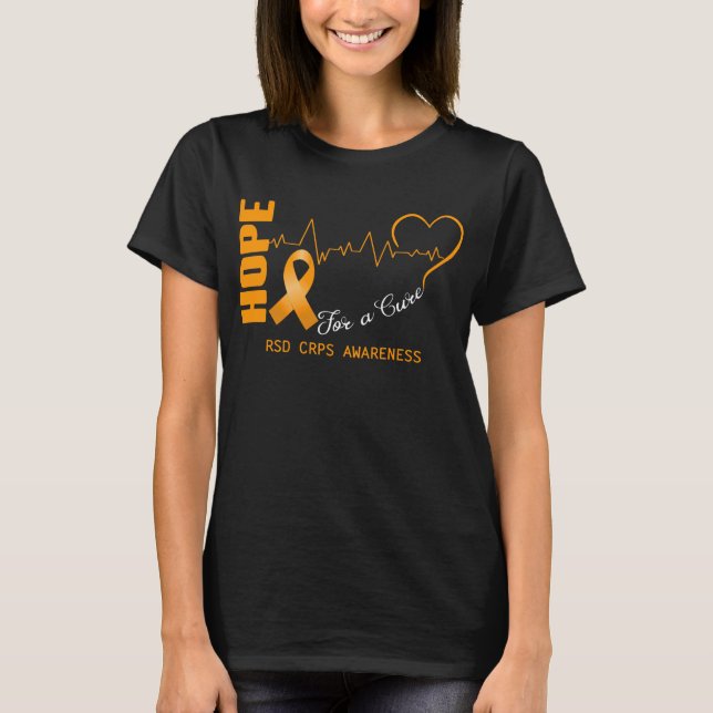 Hope For A Cure RSD CRPS Awareness T-Shirt (Front)