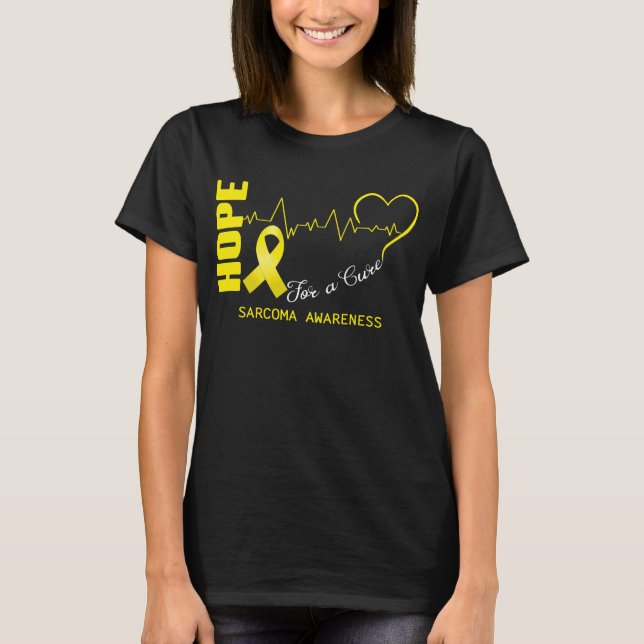 Hope For A Cure Sarcoma Awareness T-Shirt (Front)
