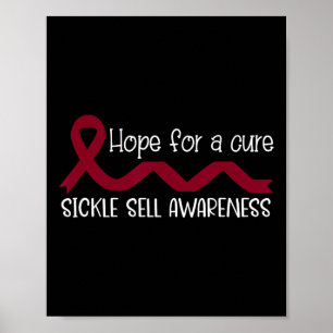 Hope For A Cure - Sickle Cell Awareness Month Indi Poster