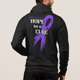 Hope for a Cure/Torn Ribbon...Epilepsy Hoodie