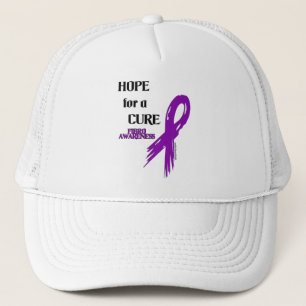 Hope for a Cure/Torn Ribbon...Fibro Trucker Hat