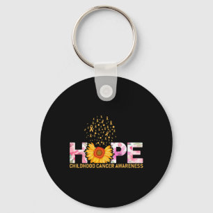 Hope for a World with out Childhood Cancer Be a Ho Key Ring