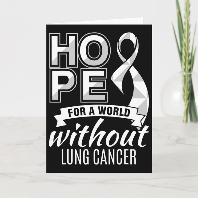 Hope For A World Without Lung Cancer  Card (Front)