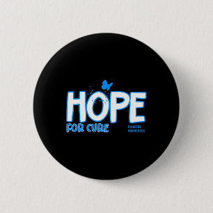 Hope for Cure Diabetes Awareness  6 Cm Round Badge