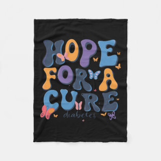 Hope For Cure Diabetes Awareness  Fleece Blanket