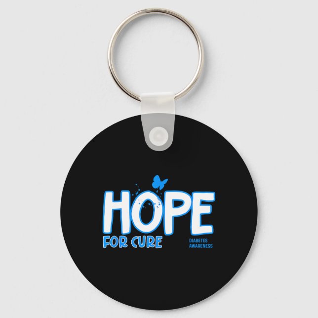 Hope For Cure Diabetes Awareness Key Ring (Front)