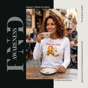 Hope for FND Awareness Long-Sleeve Tri-Blend Shirt