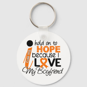 Hope For My Boyfriend Multiple Sclerosis MS Key Ring
