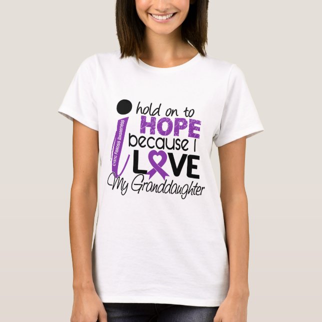 Hope For My Granddaughter Cystic Fibrosis T-Shirt (Front)
