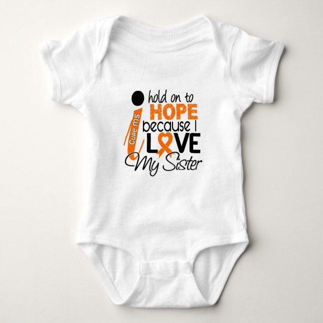 Hope For My Sister Multiple Sclerosis MS T-Shirt (Front)