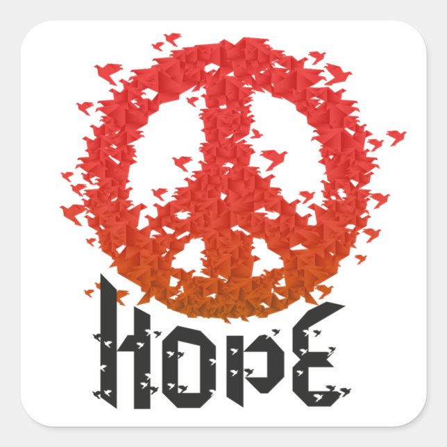 Hope for peace - Sticker (Front)