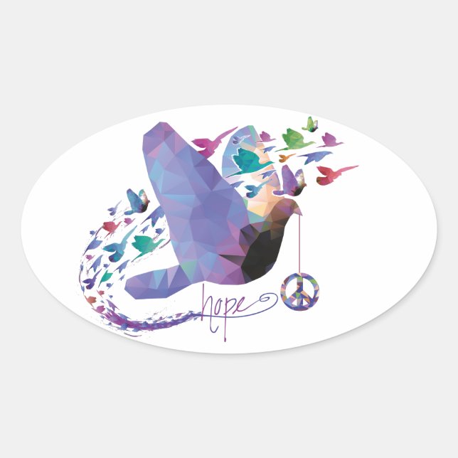 Hope for peace - Sticker (Front)