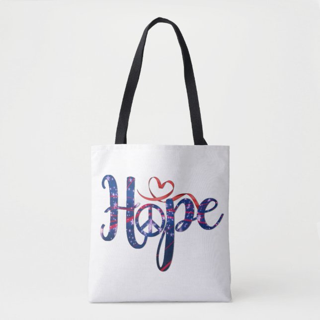 Hope For Peace Tote Bag (Front)