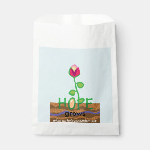Hope grows when we help eachother out favour bags