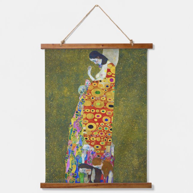 Hope, Gustav Klimt Hanging Tapestry (Front)
