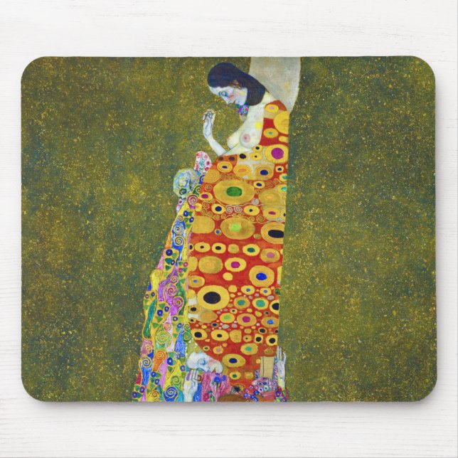 Hope, Gustav Klimt Mouse Pad (Front)
