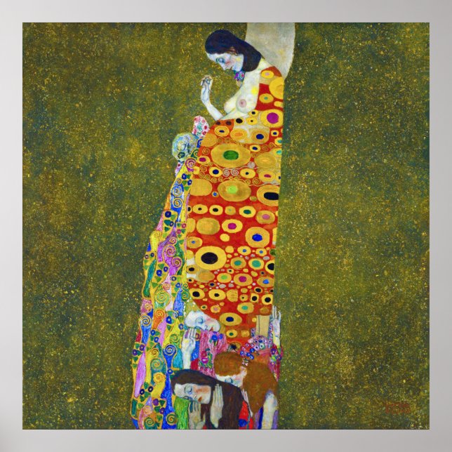 Hope, Gustav Klimt Poster (Front)