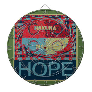 Hope Hakunamatata Lovely Inspirational Edgy vector Dartboard