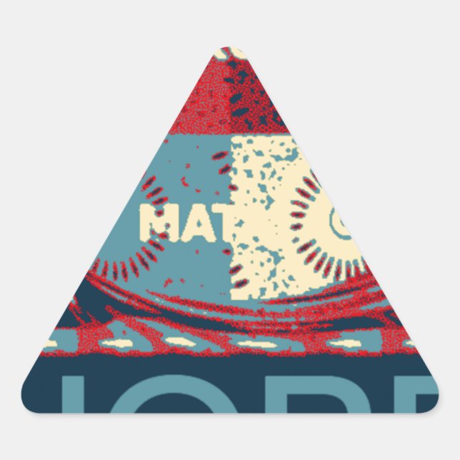 Hope Hakunamatata Lovely Inspirational Edgy vector Triangle Sticker (Front)